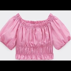 Zara poplin top